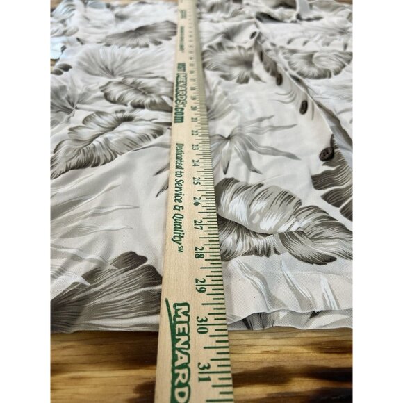 Hilo Hattie Hawaiian Shirt Mens Size M Leaf Palm Short Sleeve Button Up Silk - Picture 3 of 12